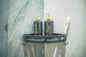 Superior Double Room, City View | Bathroom amenities | Shower, towels, soap