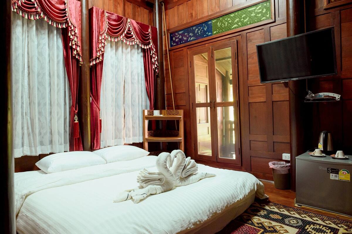 Ferienhaus, Gartenblick