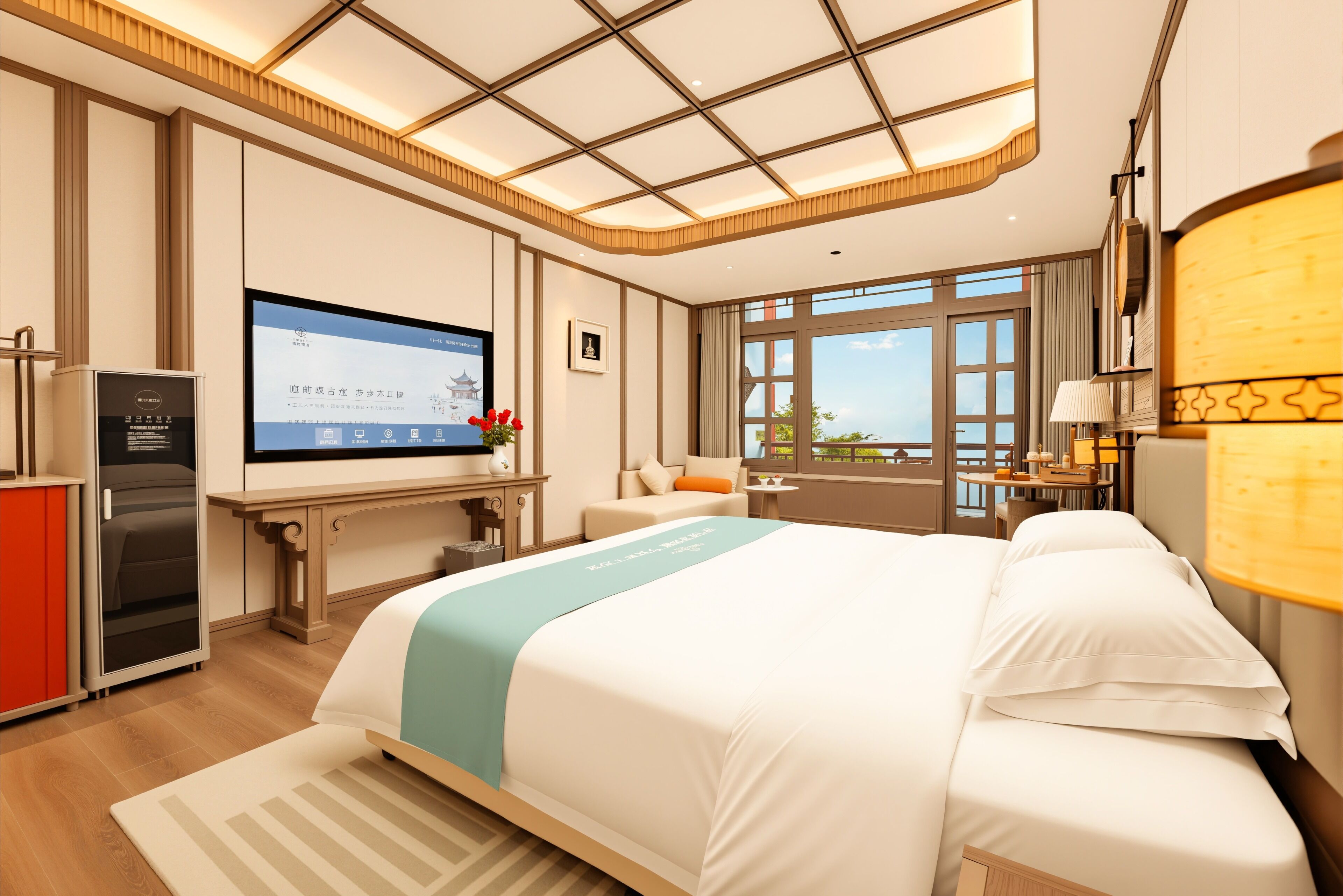 Quarto casal clássico, sacada, vista para o jardim | Wi-Fi de cortesia