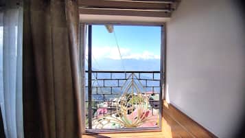 Vue sur la ville depuis lâhĂ©bergement