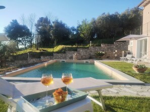 Pool - Villa Terrace Vert, 12 seats, Saltwater pool, A/C, gym, BBQ (Sarzana)