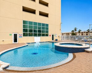 Indoor pool, outdoor pool - Gulf-Front Corner 3BR • Wrap Balcony • Sleeps 10 (Gulf Shores)
