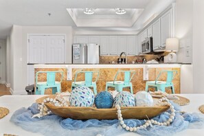 Fridge, microwave, oven, stovetop - Gulf-Front Corner 3BR • Wrap Balcony • Sleeps 10 (Gulf Shores)