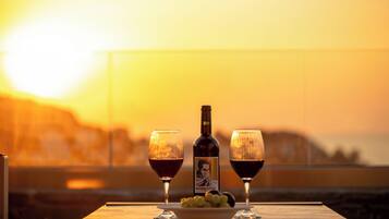 Suíte estúdio superluxo, vista para o mar | Terraço/pátio
