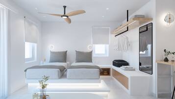 In-room safe, blackout drapes, soundproofing, iron/ironing board