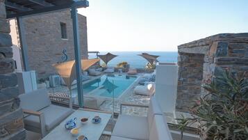 Suite Studio Deluxe, vue mer | Terrasse/Patio