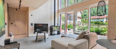 Fernseher, Kamin