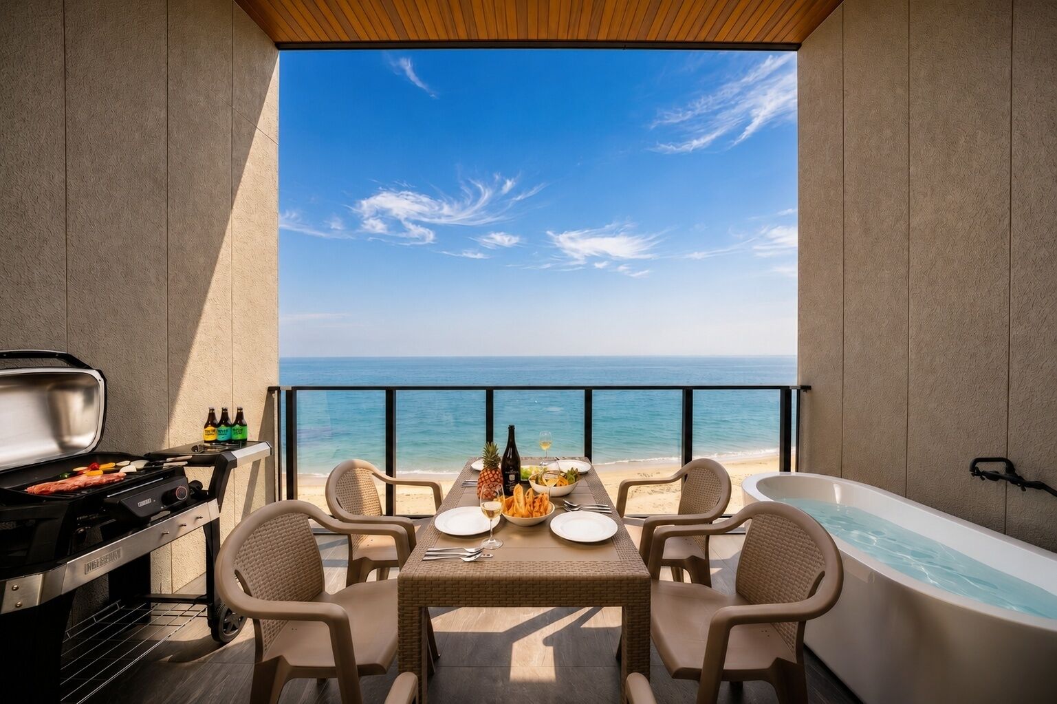 Luxury Villa, Ocean View | Terrace/patio