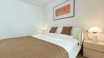 Standard-Suite, Stadtblick | Hochwertige Bettwaren, Daunenbettdecken, individuell eingerichtet