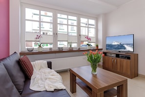 Comfort Apartment, City View | Living area - Appartementhaus Strandnähe (Rostock)