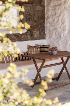 Quarto duplo, vista para o mar | Área da propriedade