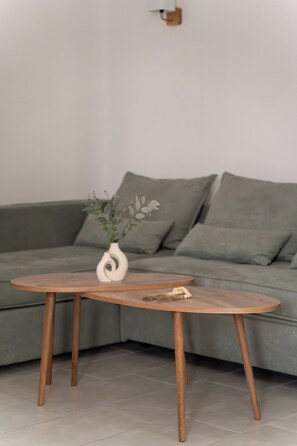 Quarto casal ou duplo, varanda | Área de estar