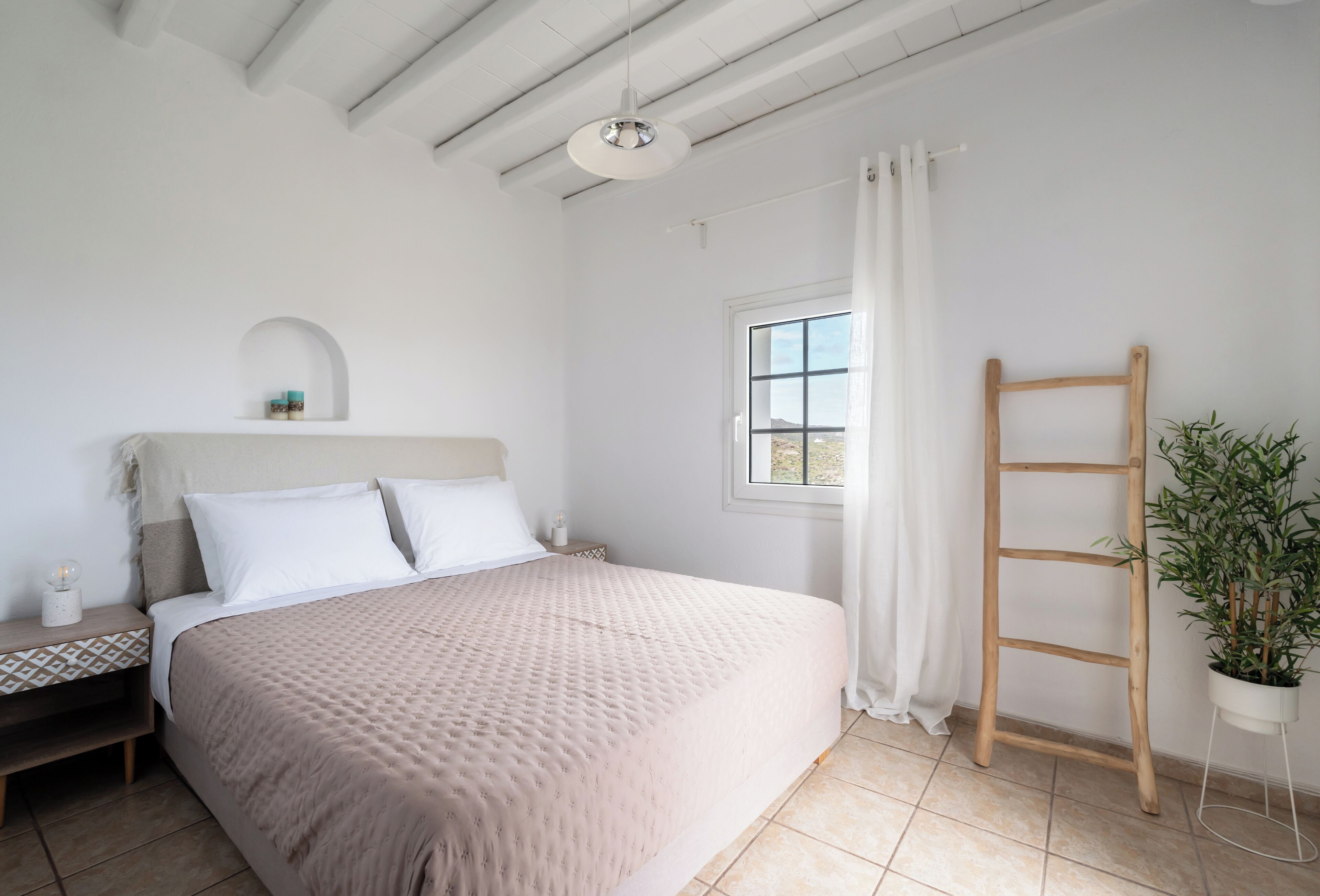 Quarto duplo, vista para o mar