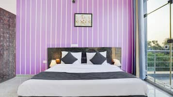 Deluxe villa, balkon, uitzicht op tuin