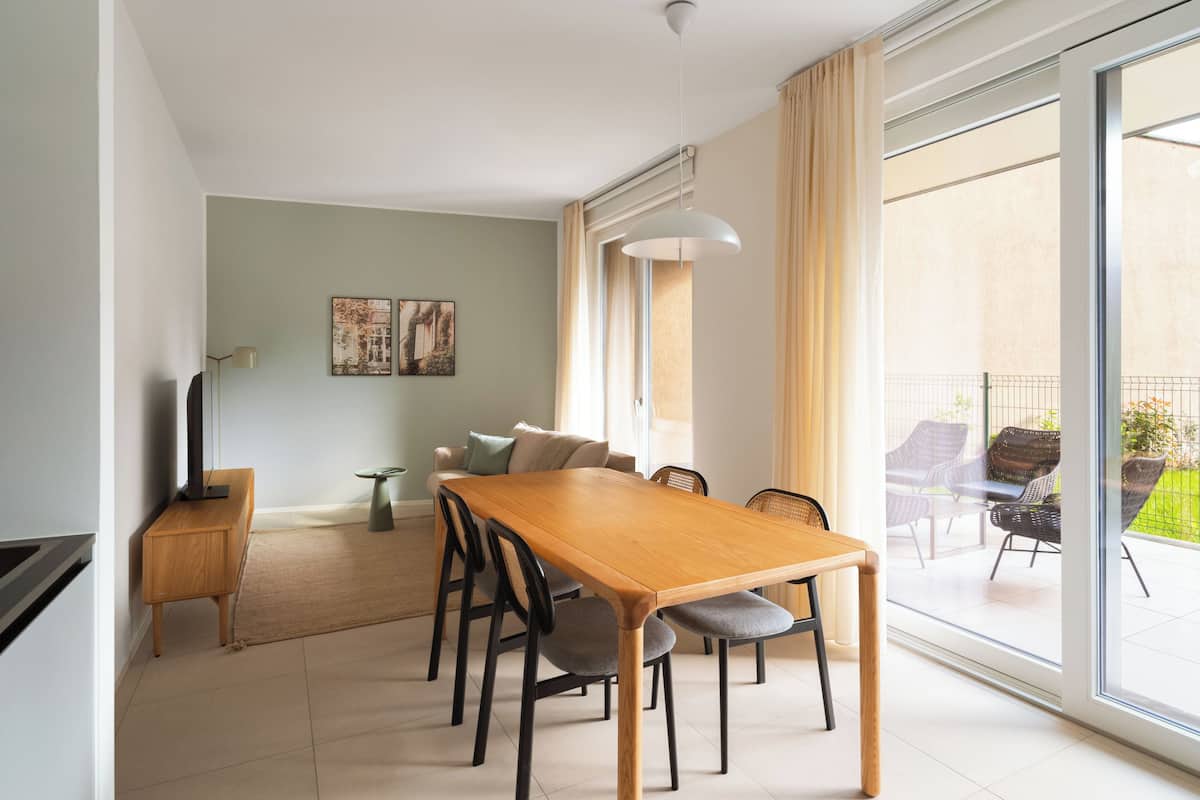 One Bedroom Family Apartment with Balcony | Living area