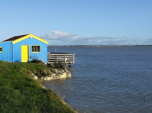 Exterior - Bed and Breakfast 'Chambre Opaline' with Private Terrace, Private Garden and Wi-Fi (Marennes-Hiers-Brouage)