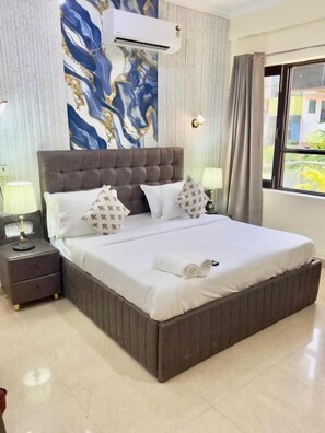 Superior tweepersoonskamer, balkon, uitzicht op stad