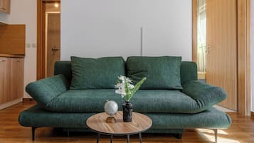 Basic Apartment, Partial Sea View | Living area