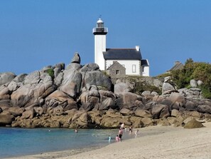 Beach nearby - Kazh bihan, gîte, vacation rental with sea view. (Guissény)