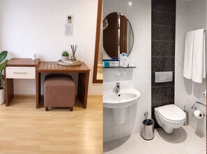 Quarto duplo básico, sacada, vista para a montanha | Banheiro