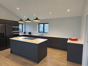 Microwave, oven, stovetop, dishwasher - Stunning bungalow, wheelchair accessible, dog friendly, hot tub,  views (Glastonbury)