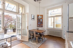 Dining - Spacious 2BR Apartment with Terrace & A/C in Old Town by EasyBNB Premium (Prague)