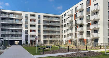 Międzyleska 30 Wroclaw | Air-Conditioned Apartment | Parking | 2 Bedrooms | Balcony