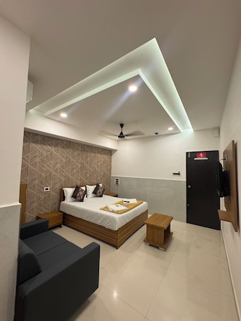 Deluxe Double Room, City View | In-room safe, desk, laptop workspace, free WiFi. Hotel Kalp Rooms