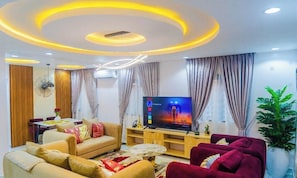 Economy Apartment, Balcony, City View | Living area