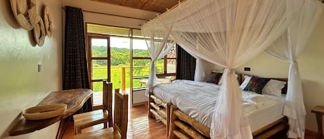 Double or Twin Room, Garden View | Desk, laptop workspace, free WiFi