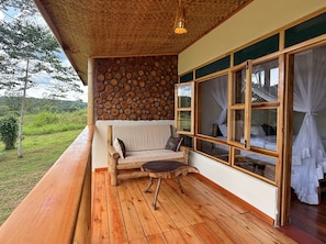 Double or Twin Room, Garden View | Terrace/patio