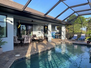 Pool - Fabulous 3-bedroom house w/pool in Rotonda West May-Dec. Monthly/2 week rentals. (Rotonda West)