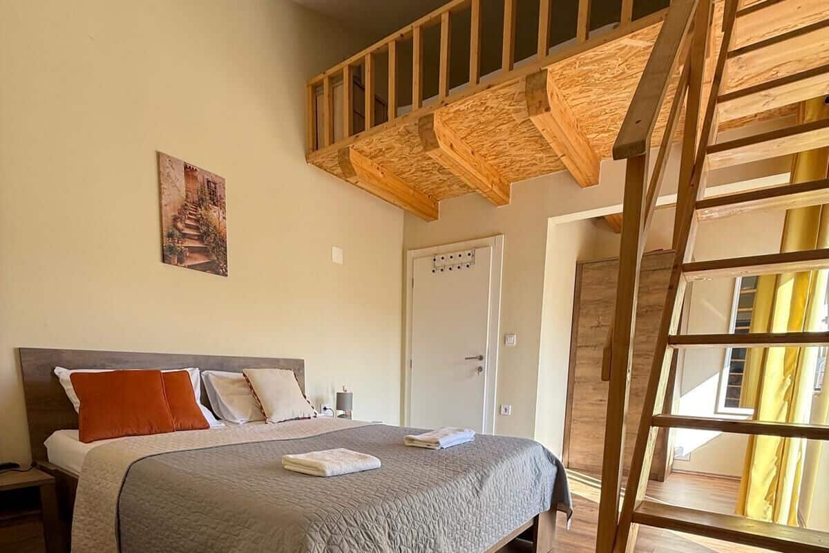 Neljän hengen perhehuone, parveke, merinäköala