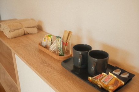 Coffee and/or coffee maker. Pension Am Waldrand