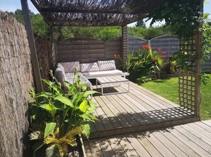 Terrace/patio - House with swimming pool and gym. The perfect family vacation (Guidel)