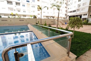 Pool - Chic Designer Apartment with Pool Access (Agadir)