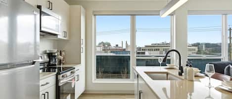 Dishwasher, dining tables