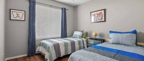 3 bedrooms, iron/ironing board, travel cot, WiFi