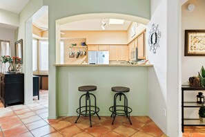 Fridge, microwave, oven, stovetop - Foothills Family Summer Stay | w/ Pool & Hot Tub (Tucson)
