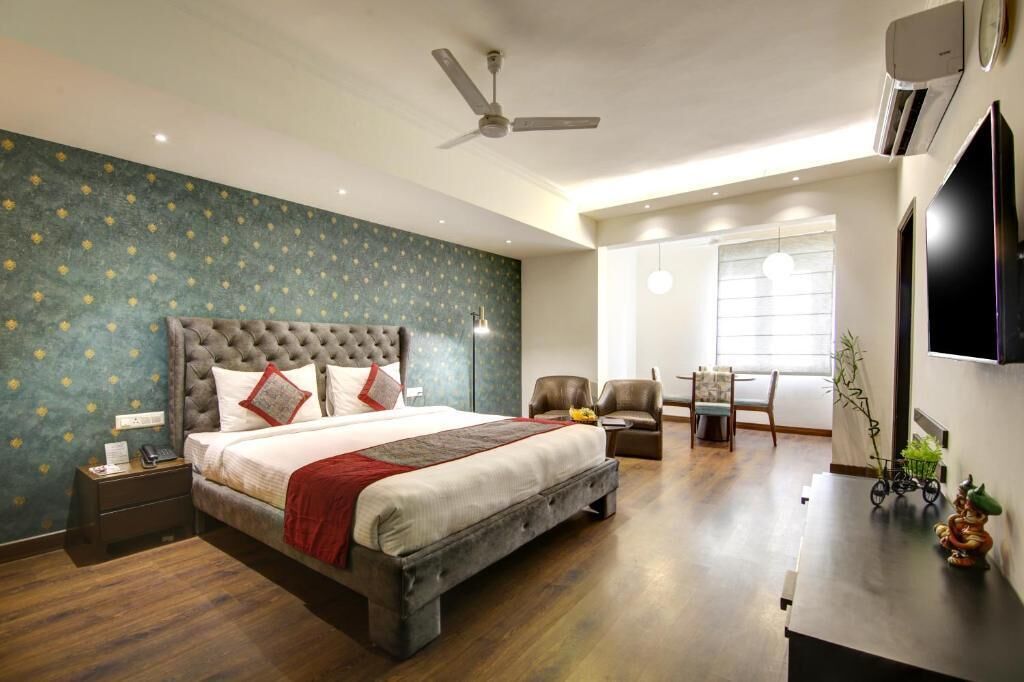 FamilieTwin kamer, uitzicht op stad