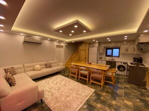 Family Duplex, 3 Bedrooms, Private Pool, Pool View | Living area - Kent Villas Heated Pool Villas (Demre)