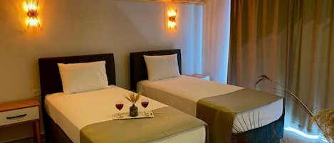 Blackout curtains, soundproofing, iron/ironing board, free WiFi
