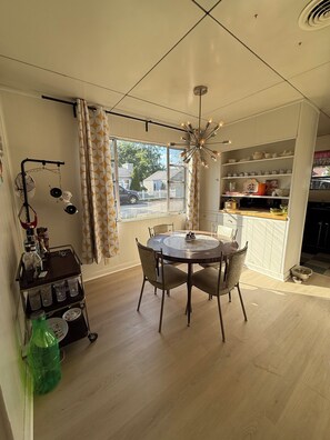 Dining - Historic 2 Bed Lustron Home in Speedway - Walking distance to IMS (Indianapolis)