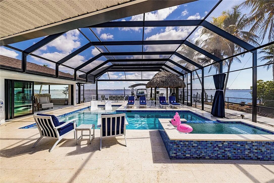 A heated pool