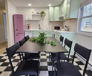 Dining - Charming Pocono Bungalow with Firepit, Grill, Outdoor seating, Walk to Lake (Pocono Lake)