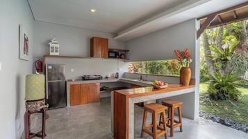 Villa, Pool View | Private kitchen
