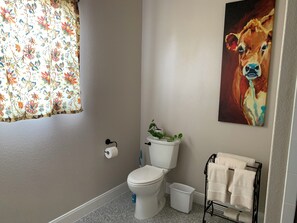 Hair dryer, towels, soap, toilet paper - Brooks Barndo (Boerne)