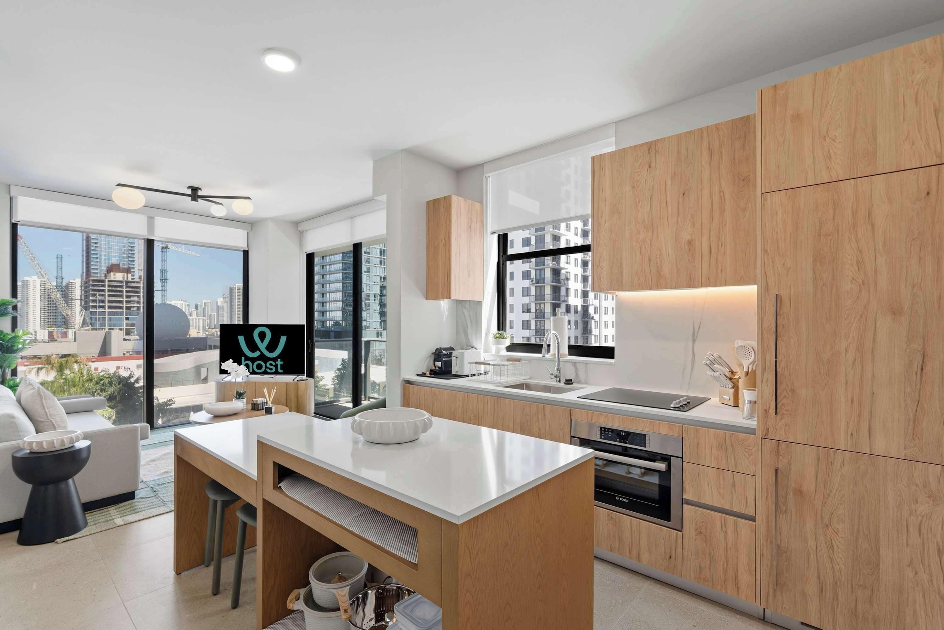 Apartment, City View | Private kitchen