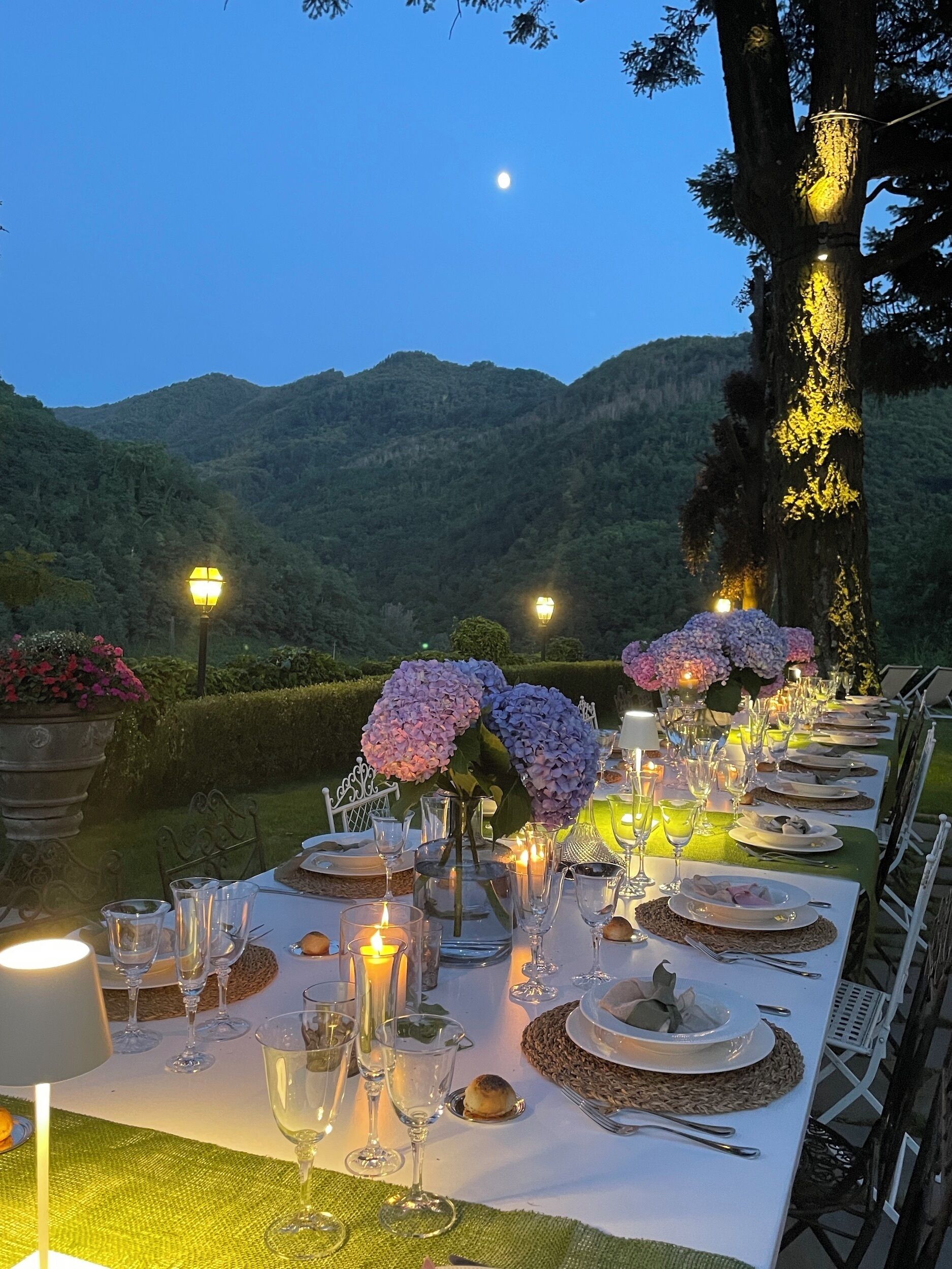 Espace banquet en plein air