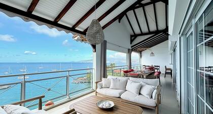Le Grand Bleu- appartement et vue d'exception, 8 couchages Ă 100m de la plage!